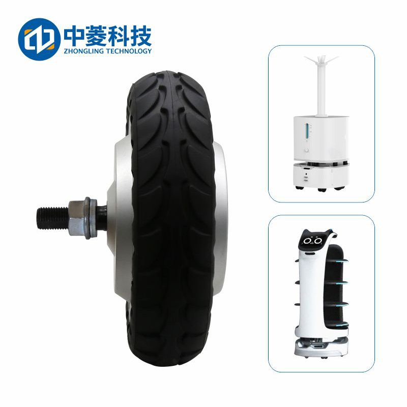 中菱科技ZLLG80ASM250-4096 V2.0 8寸4096线伺服轮毂电机驱动器24V直流电机器人AGV编码器