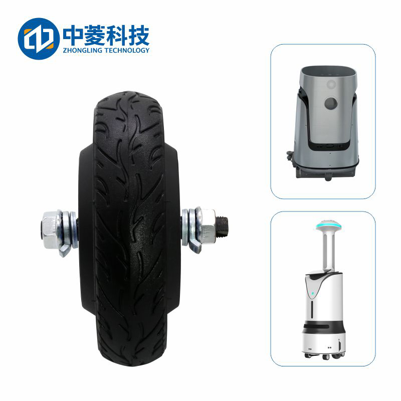 中菱科技ZLLG65ASM250 V1.0 6.5寸机器人agv轮毂伺服电机驱动器套装直流无刷无齿24-48V