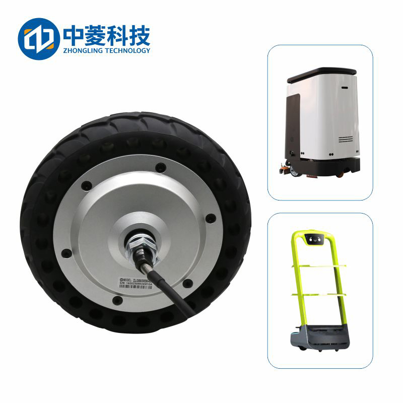 中菱科技ZLLG80ASM250-4096 V2.0 8寸4096线伺服轮毂电机驱动器24V直流电机器人AGV编码器