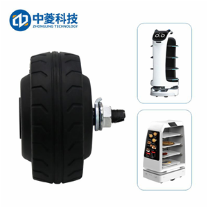 Zhongling Technology 4-inch V1.0 DC brushless wheel hub servo motor driver set with built-in encoder AGV car motor
