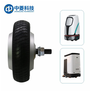 Zhongling Technology 6.5-inch -4096 V2.0 servo wheel hub motor single axis driver 24V DC 8N robot AGV encoder
